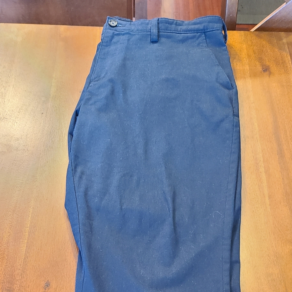 Straight fit navy pants